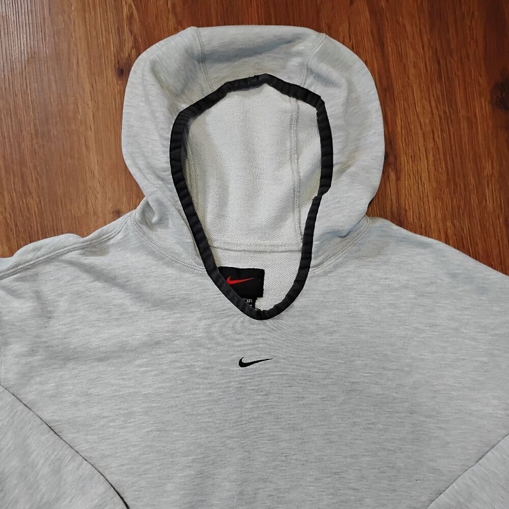 Vintage 90s Nike Mid Swoosh Hoodie Sweatshirt Travis Scott